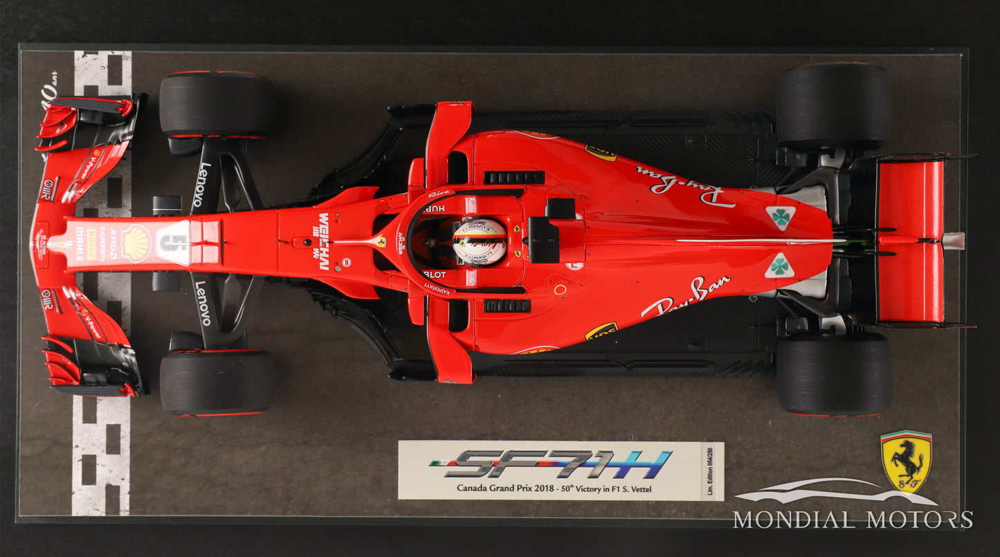 Ferrari SF71H (2018 Canada GP Winner S. Vettel) 1:18