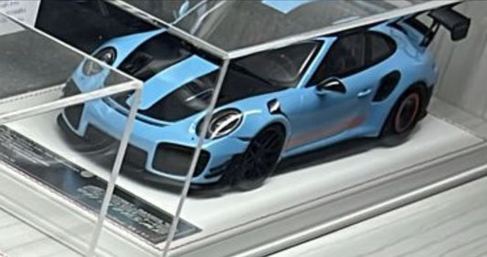 Porsche 911 GT2 RS MR (Gulf blue) 1:18 scale