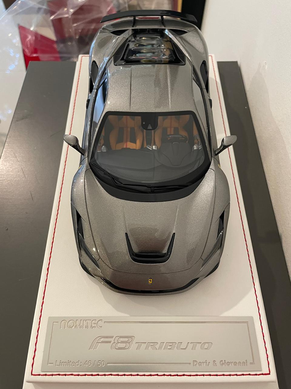 Ferrari F8 Toy Model Car (Silver)