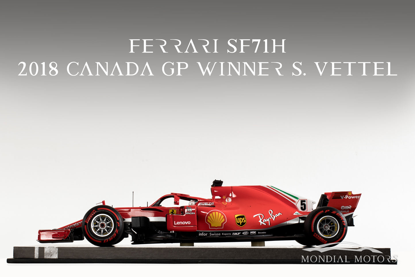 Ferrari SF71H (2018 Canada GP Winner S. Vettel) 1:18