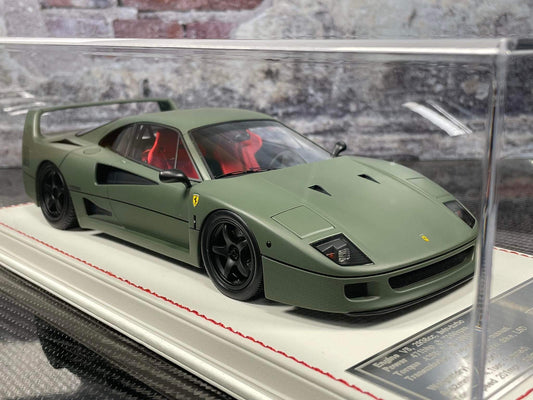 Ferrari F40 (Matt military green) 1:18